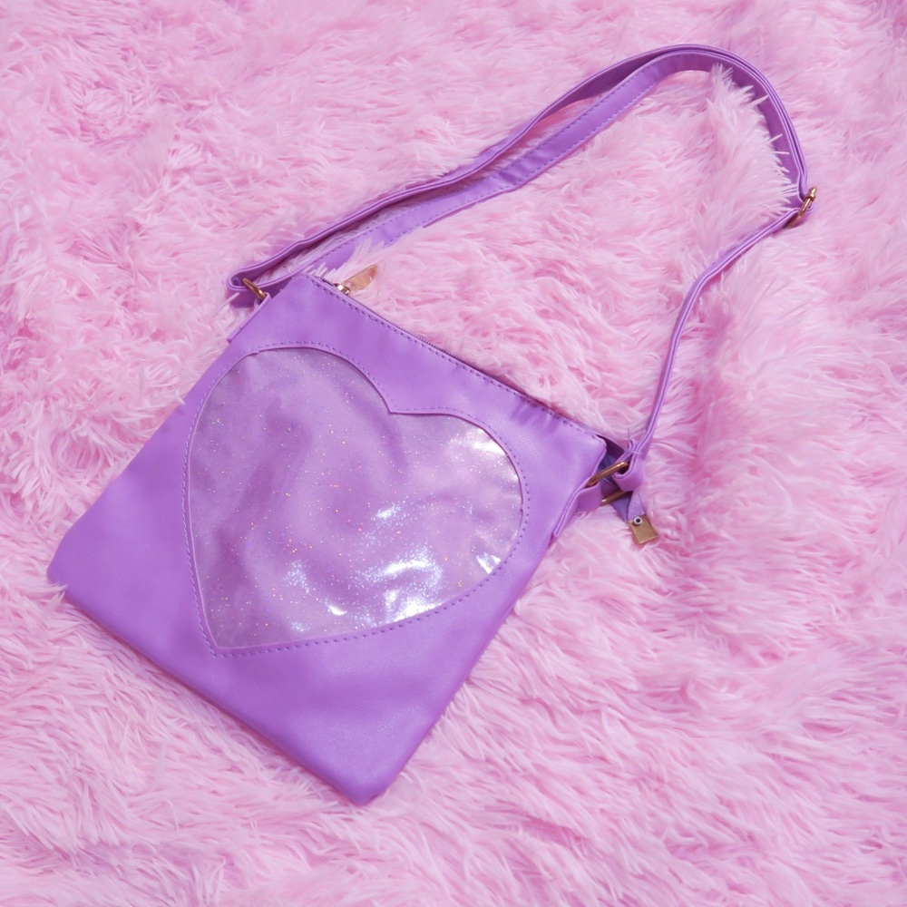 Lavender Heart Crossbody